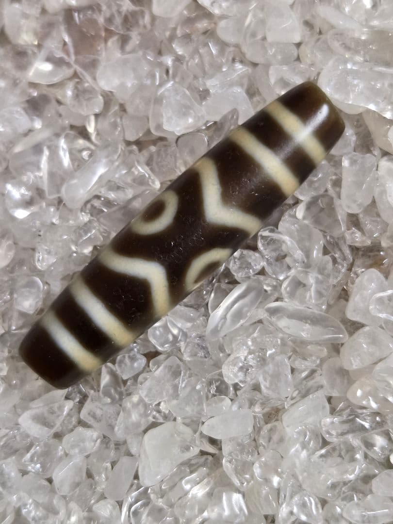 063　天珠　正統派　三眼天珠　dzibeads！