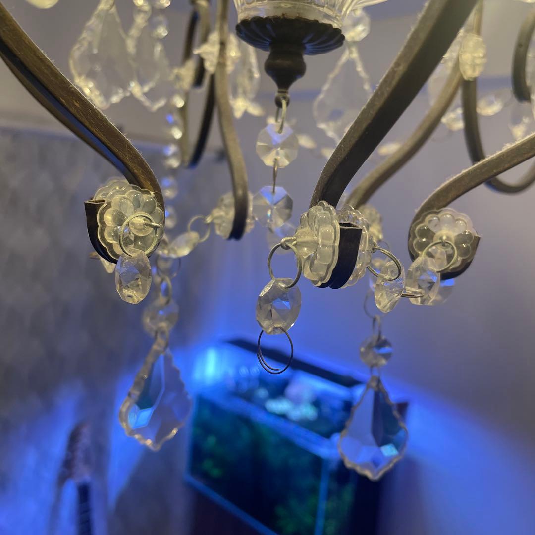 アンティーク調　ゴールドシャンデリア