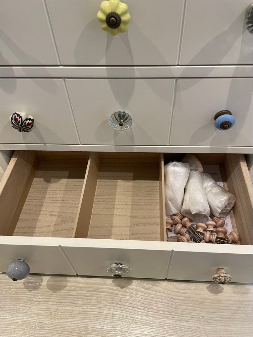 Franc franc フランフラン　バルス　５段　ハイチェスト　ホワイト