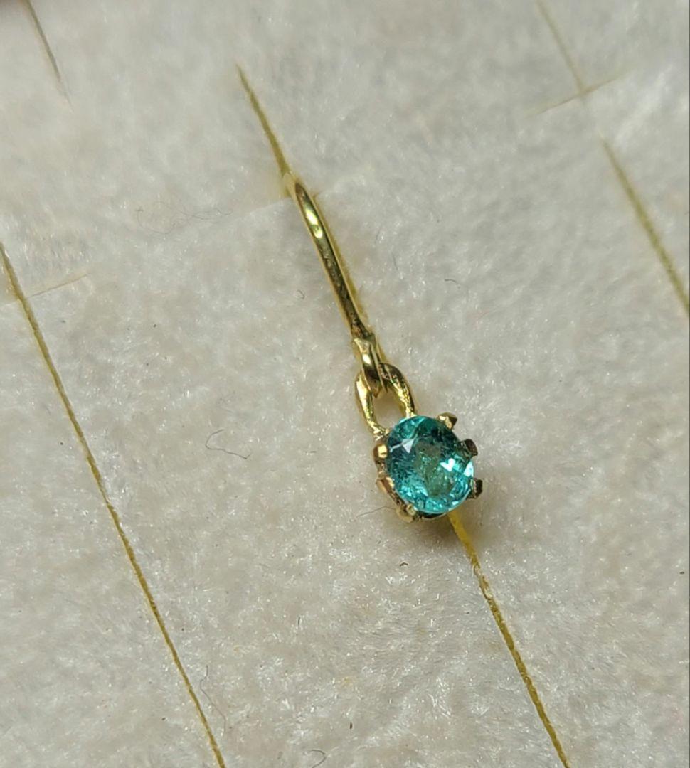 りんご★ブラジルバターリャパライバトルマリン★ピアスオーダー