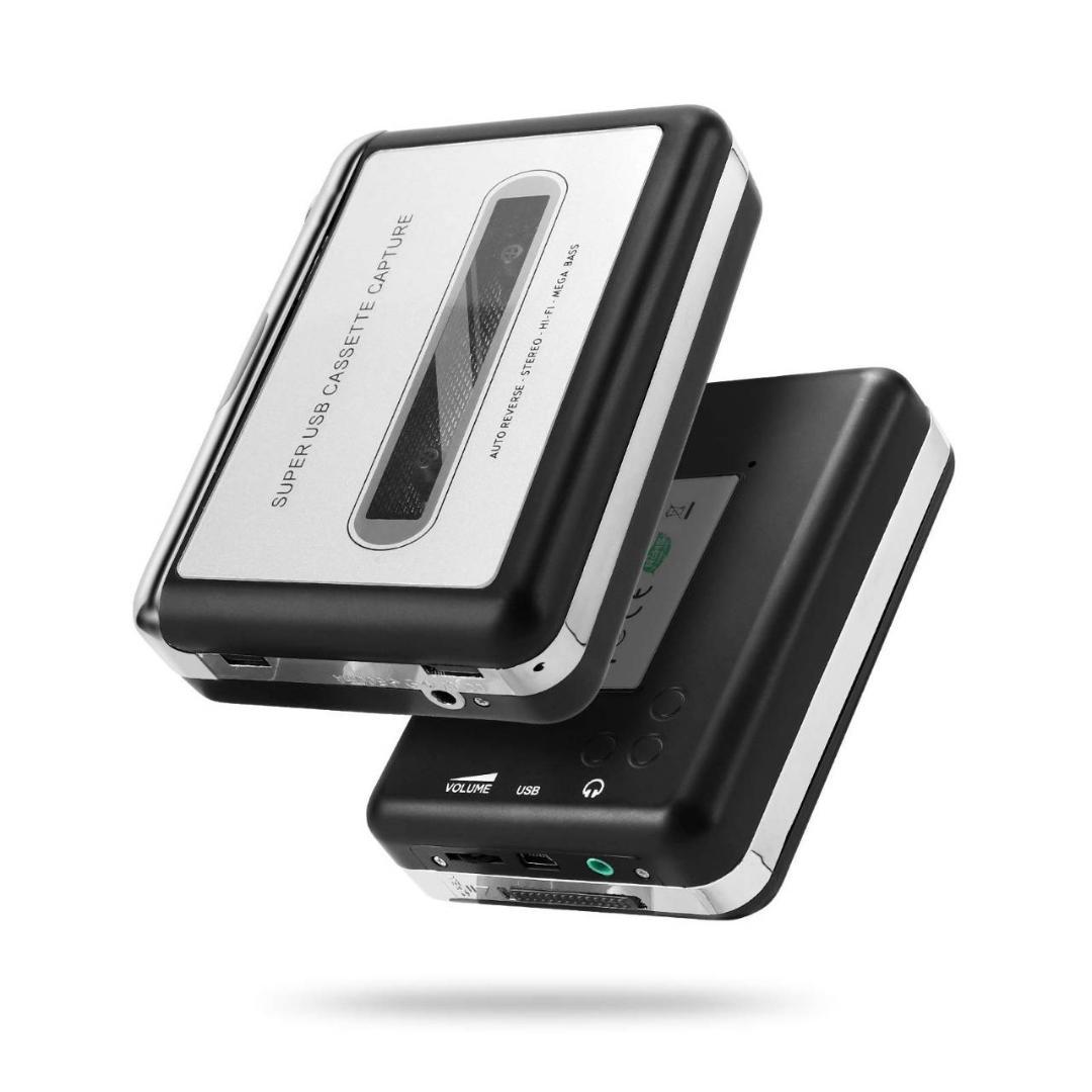 カセットテープをUSBに変換するプレーヤー オートリバース機能搭載
