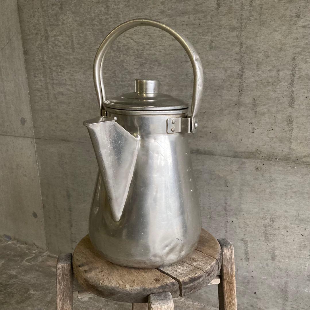 ミルクポット ケトル 学校 給食 容器 大型 アルミ 金属 レトロ ヴィンテージ