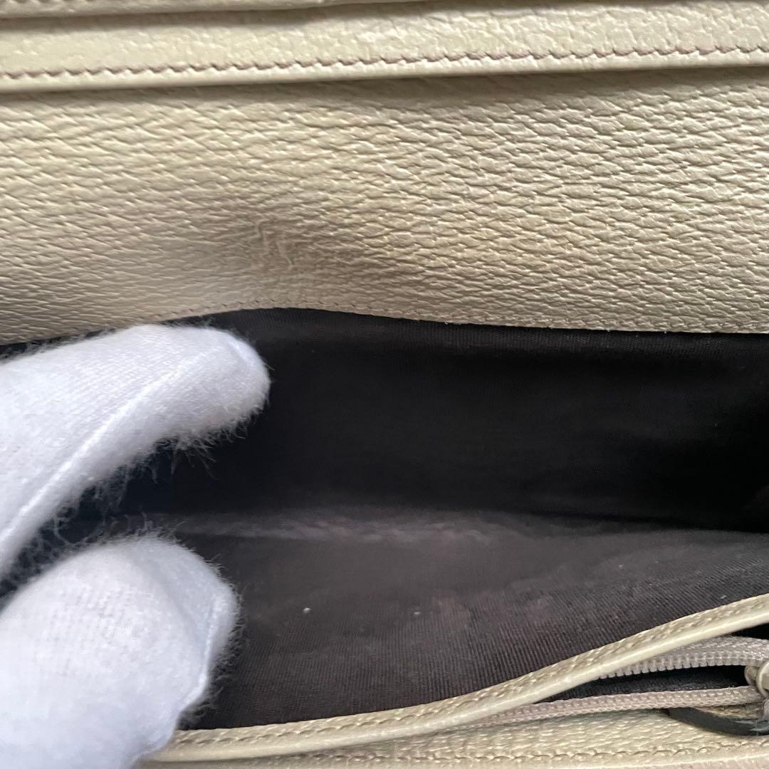 GUCCI グッチ 長財布 GGキャンバス ロゴプレート 折り財布 0108-⑨