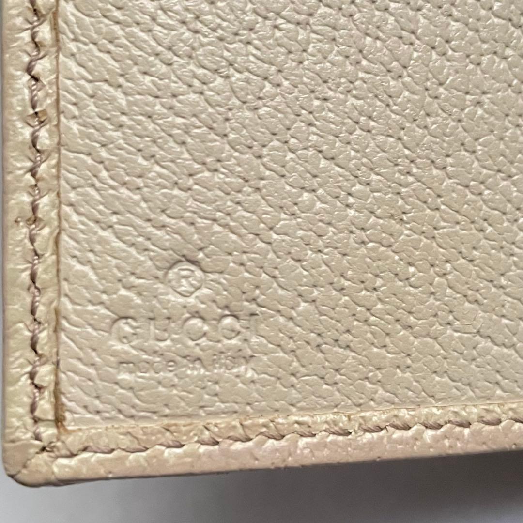 GUCCI グッチ 長財布 GGキャンバス ロゴプレート 折り財布 0108-⑨