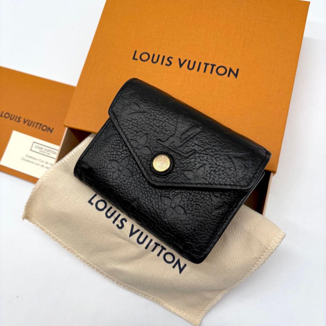 【IC搭載】ルイヴィトン モノグラム アンプラント ポルトフォイユ ゾエ 黒