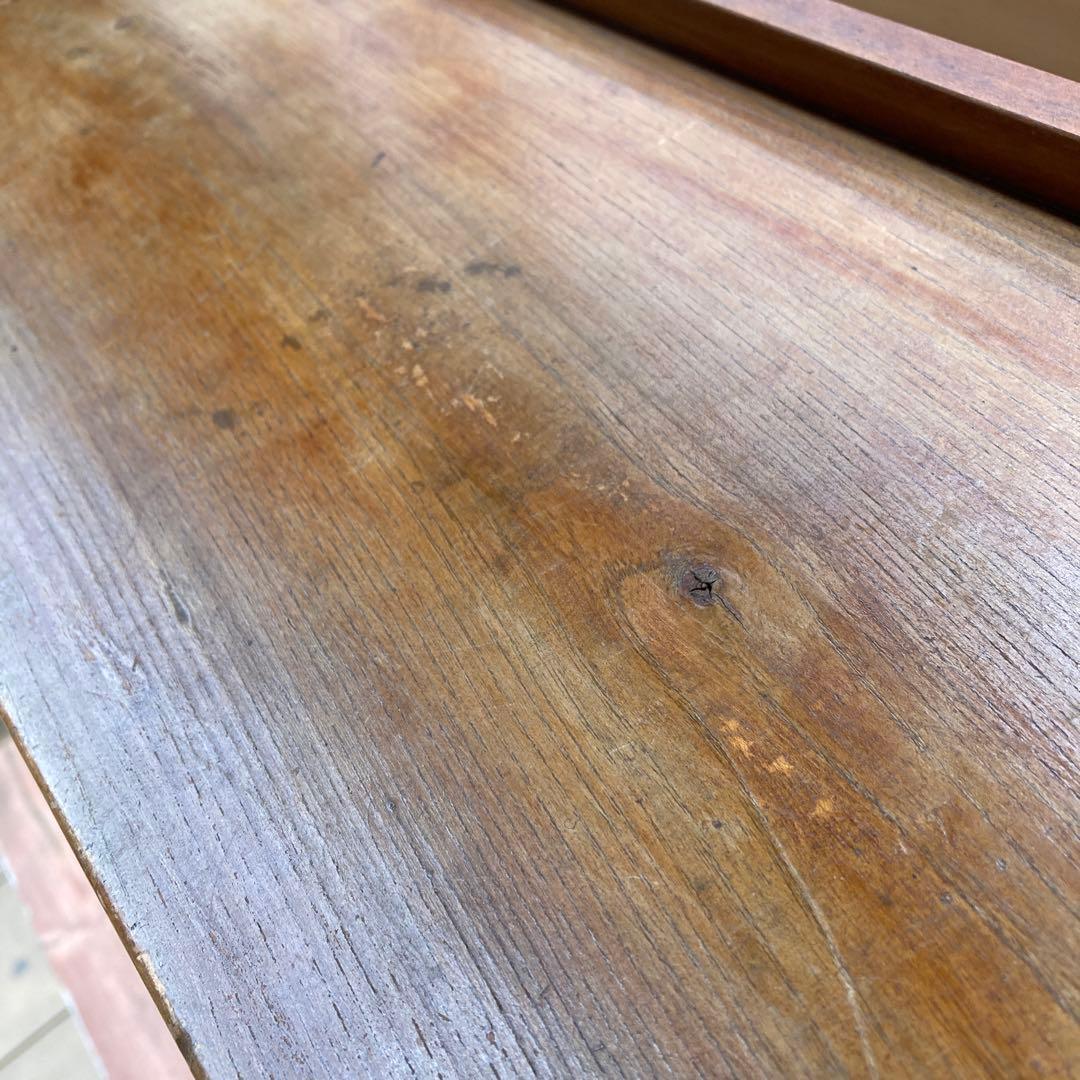 昭和レトロ　本棚　楔棚　木製　くさび