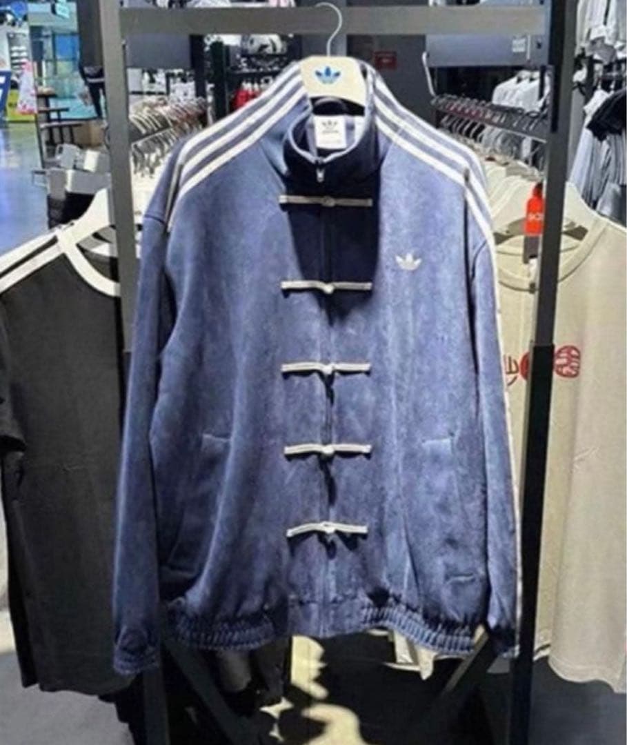 きょー ！adidas ブルー ジャケットXL