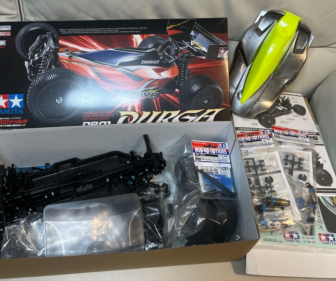 タミヤ DB01ドゥルガ未完成.オプション付き