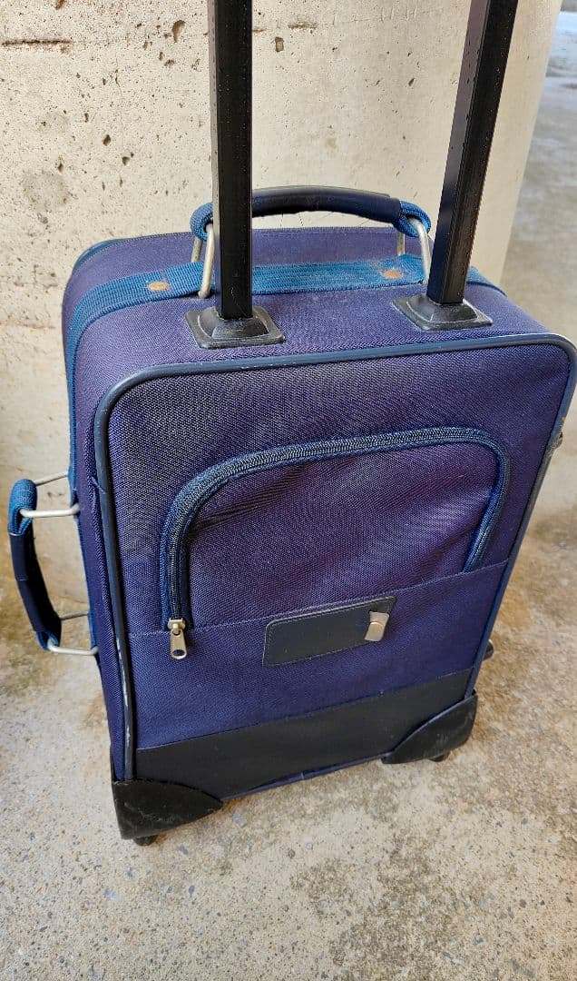 航空会社仕様スーツケース濃紺 ヴィンテージ　1980年代