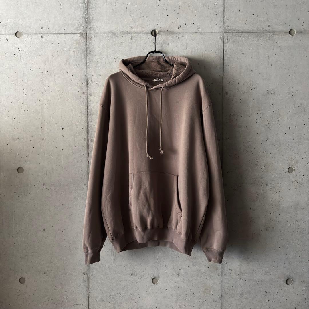 トップス AURALEE / SMOOTH SOFT SWEAT P/O PARKA