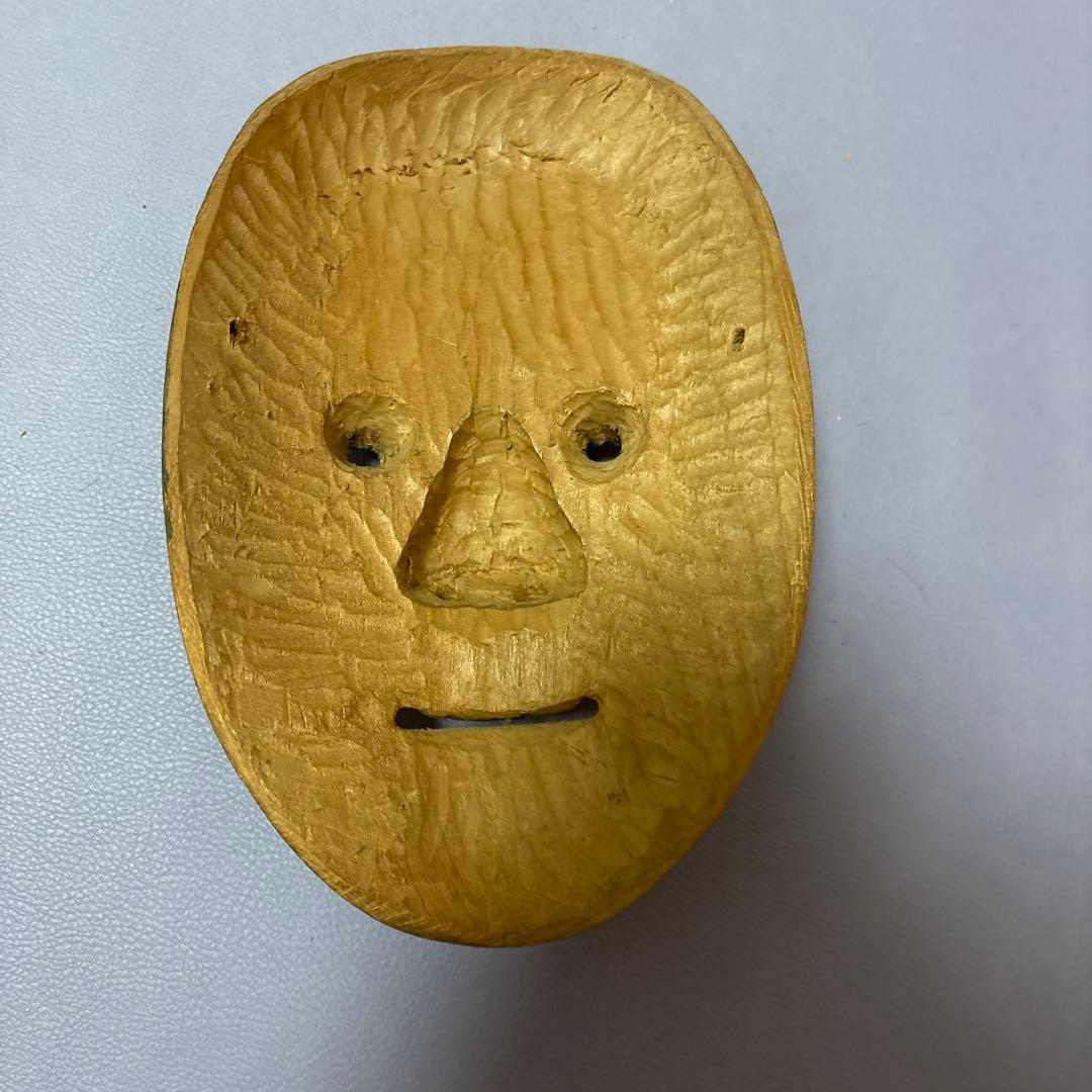 木彫り　能面