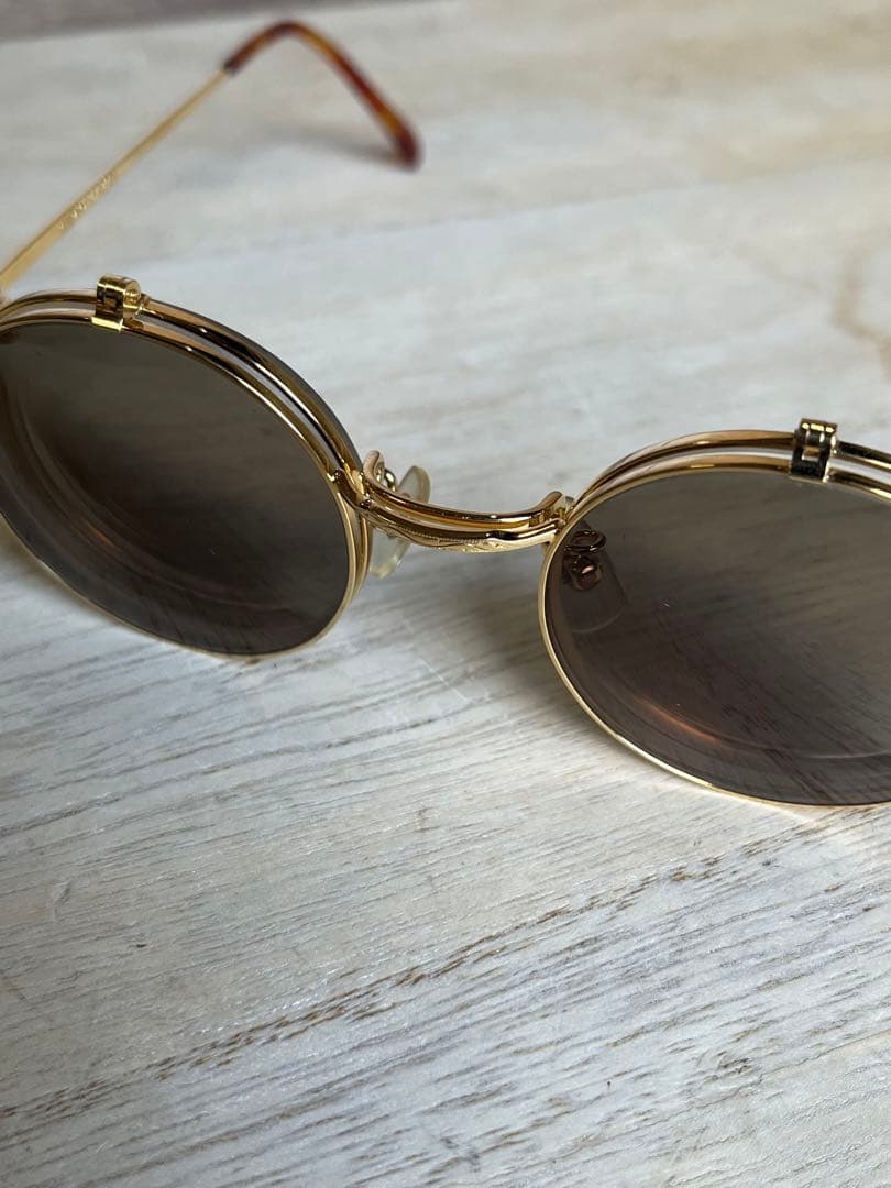 【アンティーク】AMIPARIS 858 08跳ね上げ 度入り メガネ 眼鏡