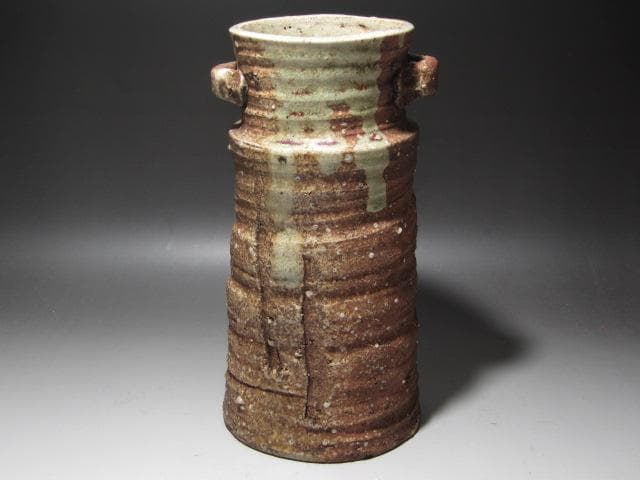 ★ 本阿弥光甫（空中）　伊賀写花入　裏千家十代認徳斎の花押★x299