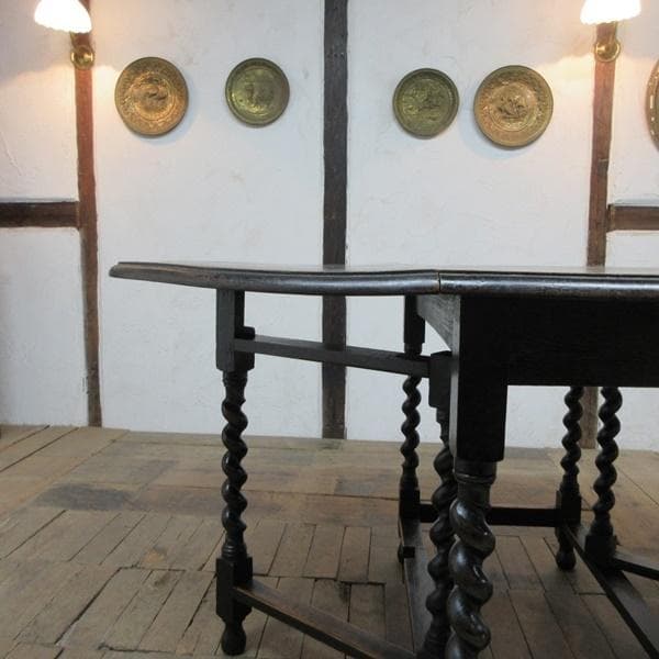 イギリス アンティーク 家具 ゲートレッグテーブル ツイスト 英国 6127e