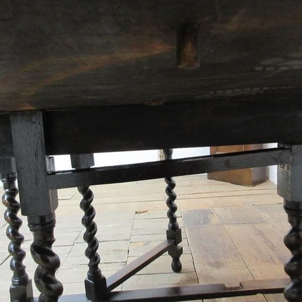 イギリス アンティーク 家具 ゲートレッグテーブル ツイスト 英国 6127e