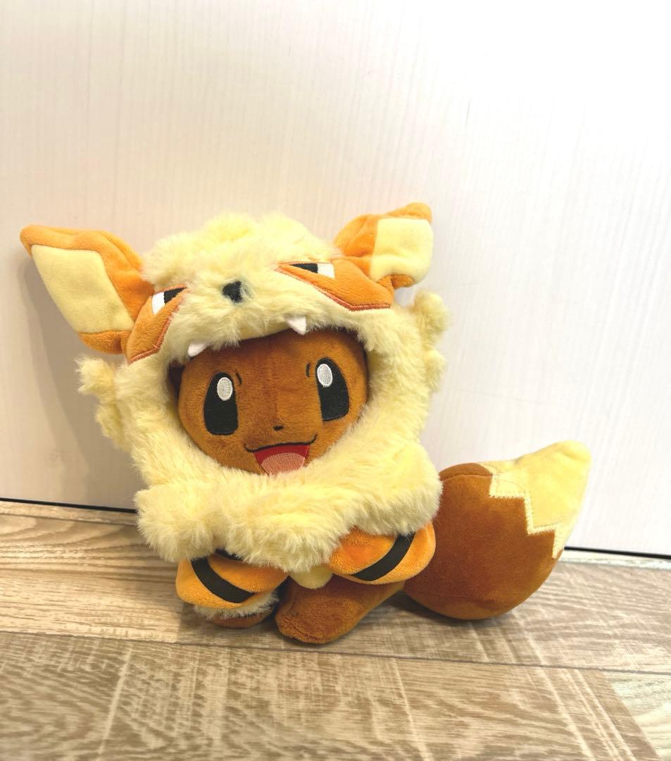 沖縄限定　ウィンディポンチョのイーブイ（スマイル）　ぬいぐるみ　ポケモンセンター