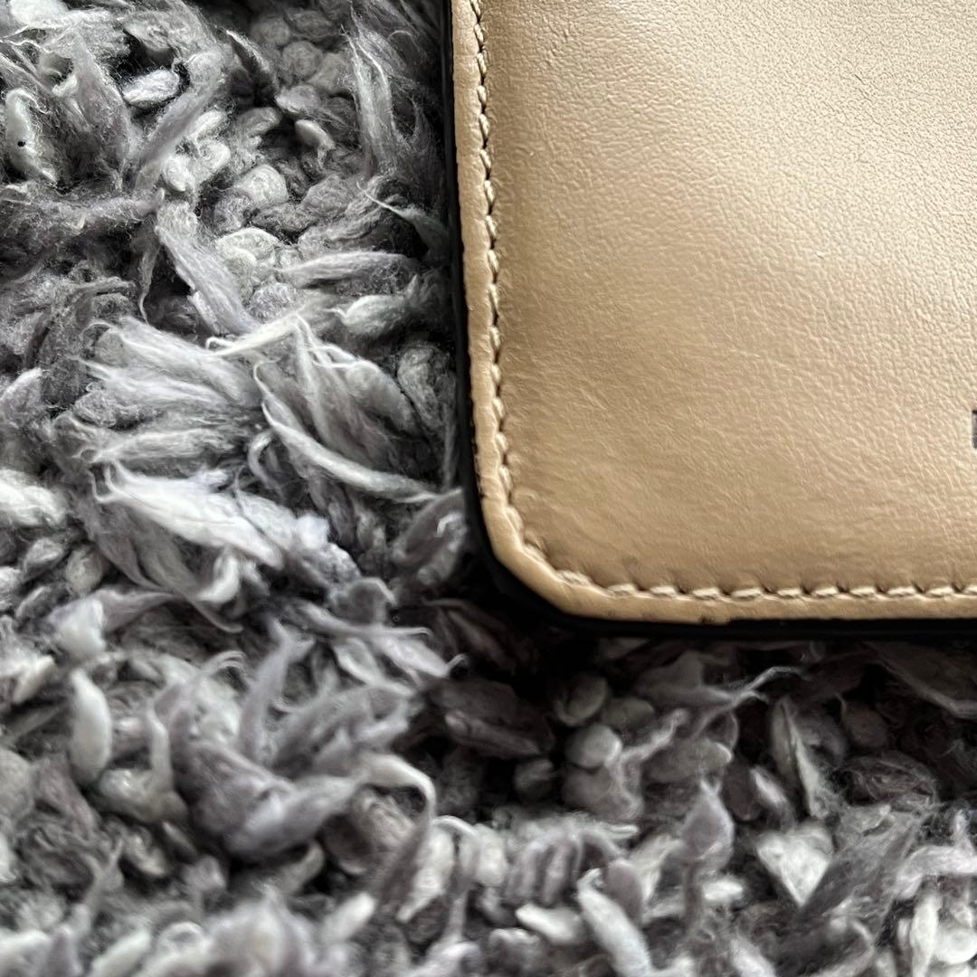 【美品！】MARNI ネックポーチ ケース ウォレット ベージュ ブラック