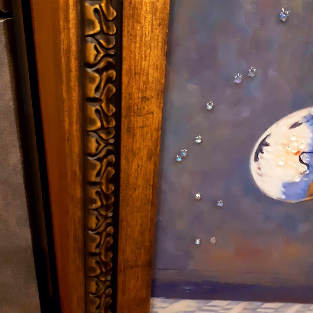 輸入雑貨　クロード・モネ作　『ラ・ジャポネーズ』　天然水晶石　クリスタルアート