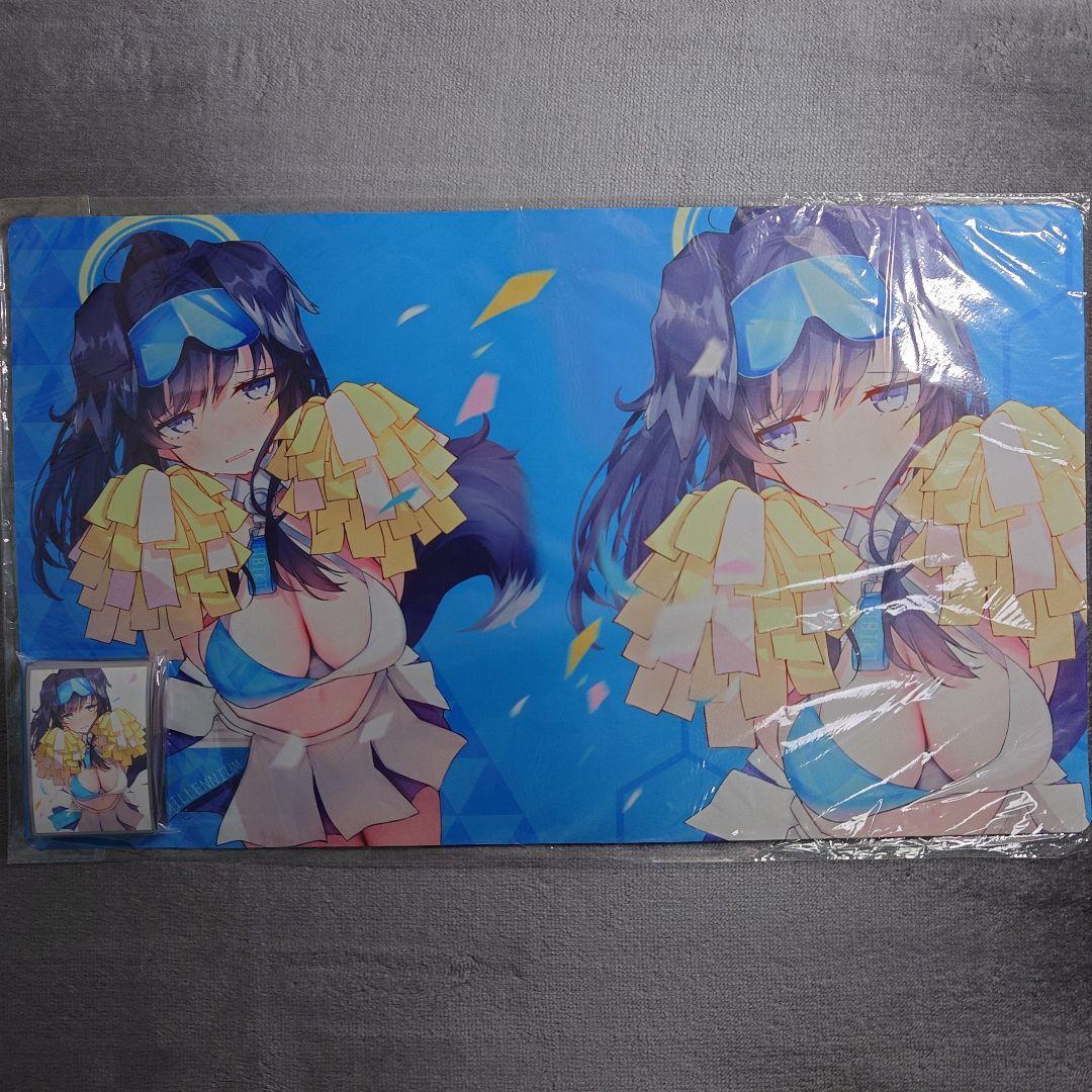 α1 ブルーアーカイブ 応援団＆照れる 猫塚ヒビキ スリーブ&プレイマット