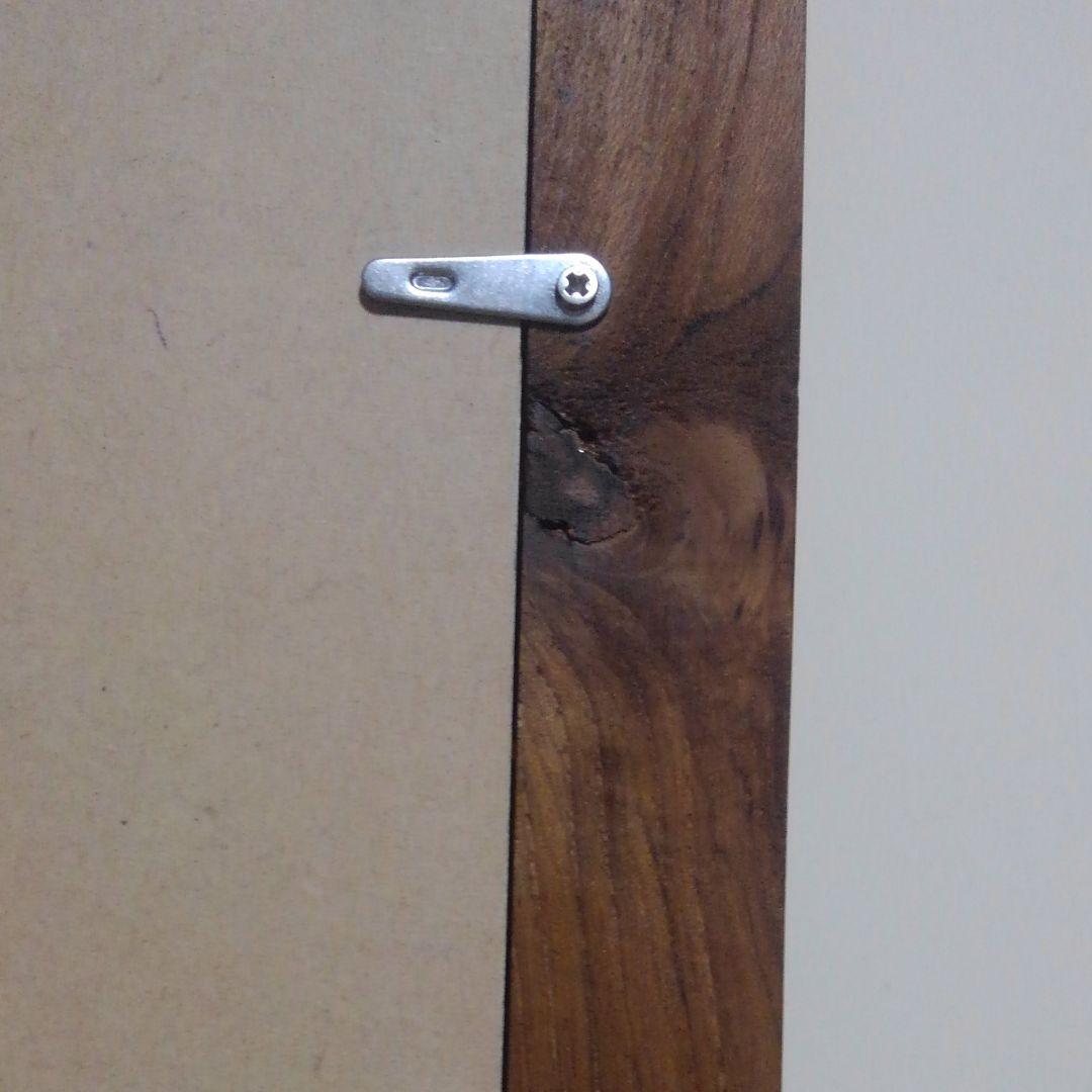 階段型面取り　B3 チーク無垢材　額縁　アクリル ポスターフレーム