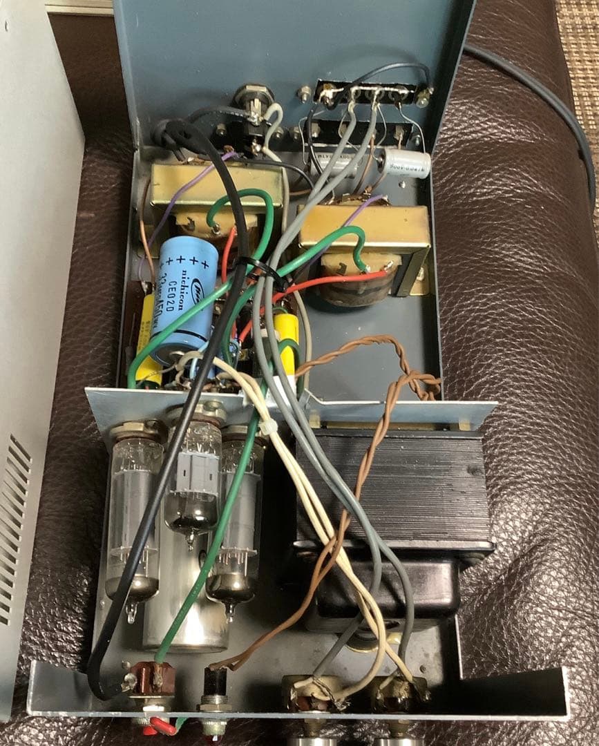自作6BQ5 シングル真空管アンプ　ジャンク品
