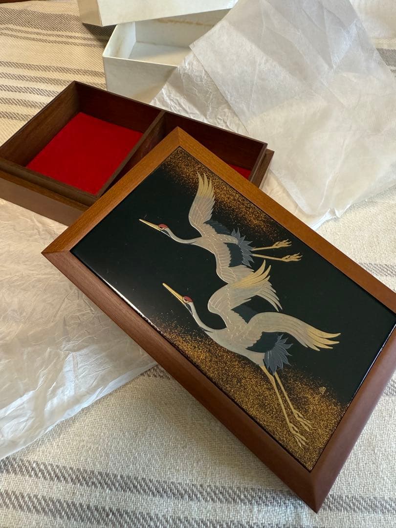 パイロット万年筆蒔絵、鶴、国光会箱