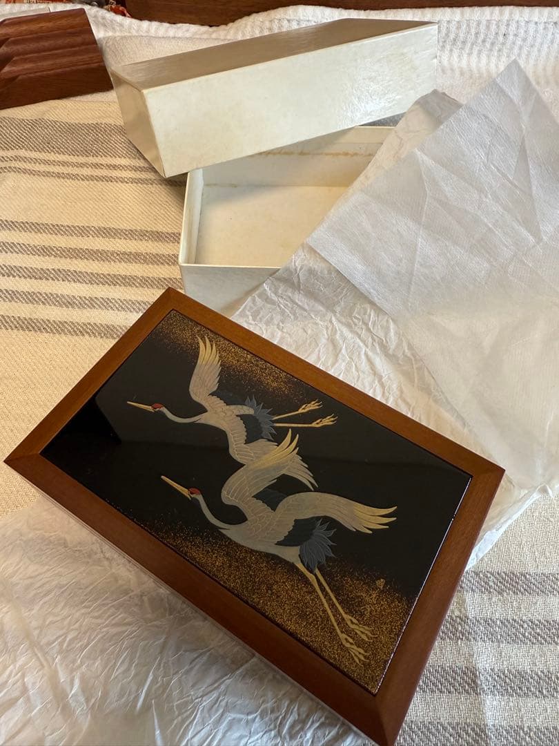 パイロット万年筆蒔絵、鶴、国光会箱