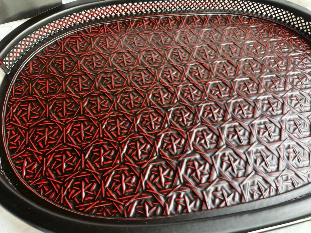 ❶久留米　九籃　らんたい漆器　楕円盆　❷冷酒器　徳利　ぐい呑　盃　3点　　珍味