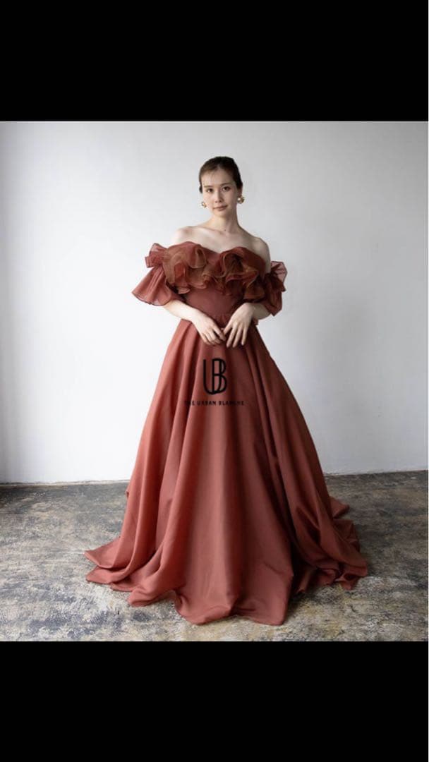 ウェディング　テラコッタ　THE URBAN BLANCHE S カラードレス