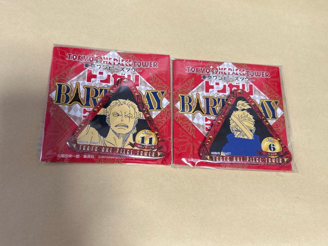 あ*た様 ONE PIECE 東京タワー限定　トンガリBD缶バッジ ゾロ　リュー