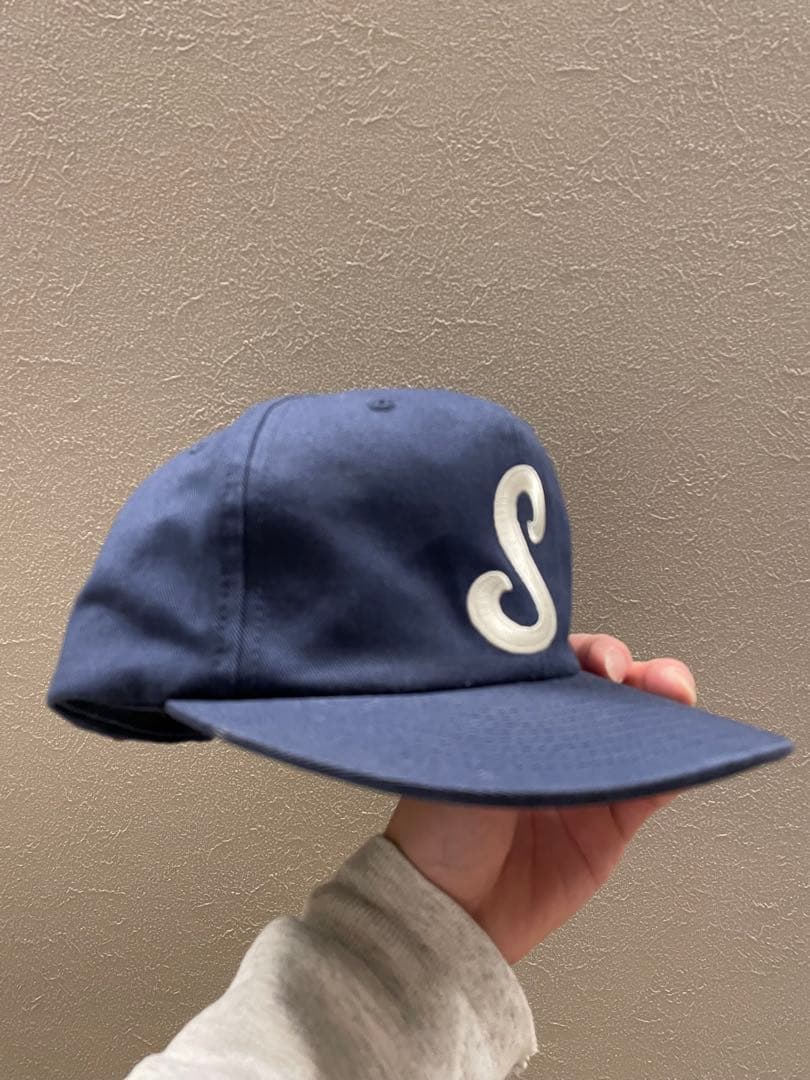 金*生様 Stüssy Sロゴ ネイビーキャップ 90s ヴィンテージ