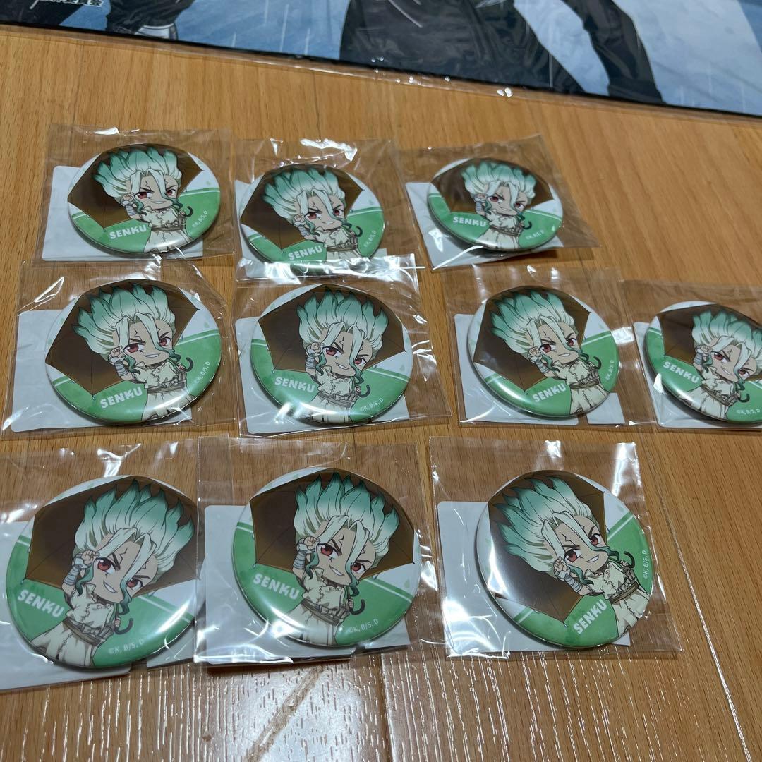 Dr.STONE DMMスクラッチ レイニーデイ E賞 缶バッジ 千空