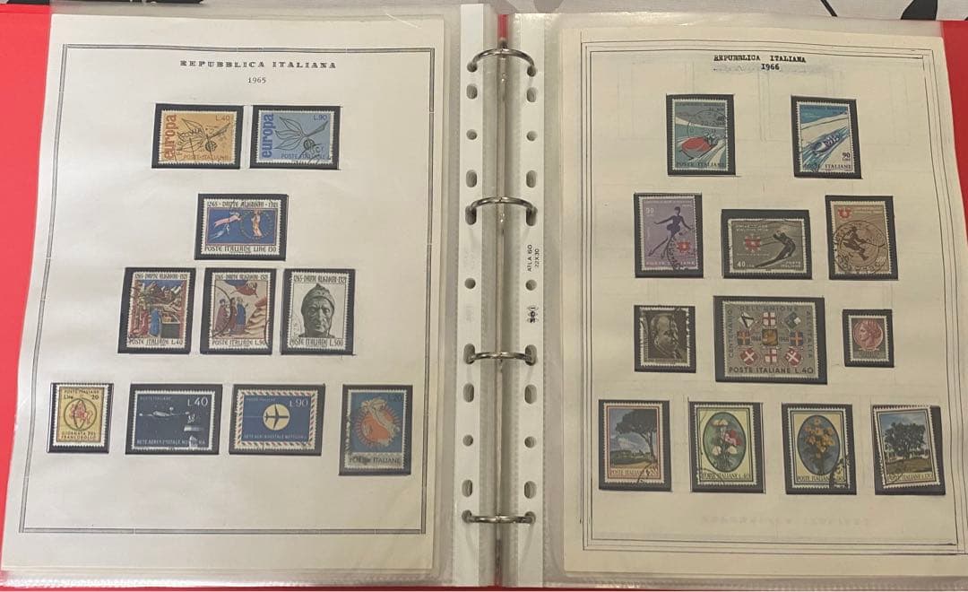 (N35) 切手コレクション イタリアの切手280枚