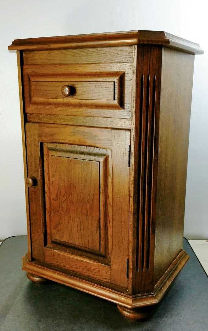 オーク材 ミニキャビネット 棚 コンソール アンティーク ヴィンテージ