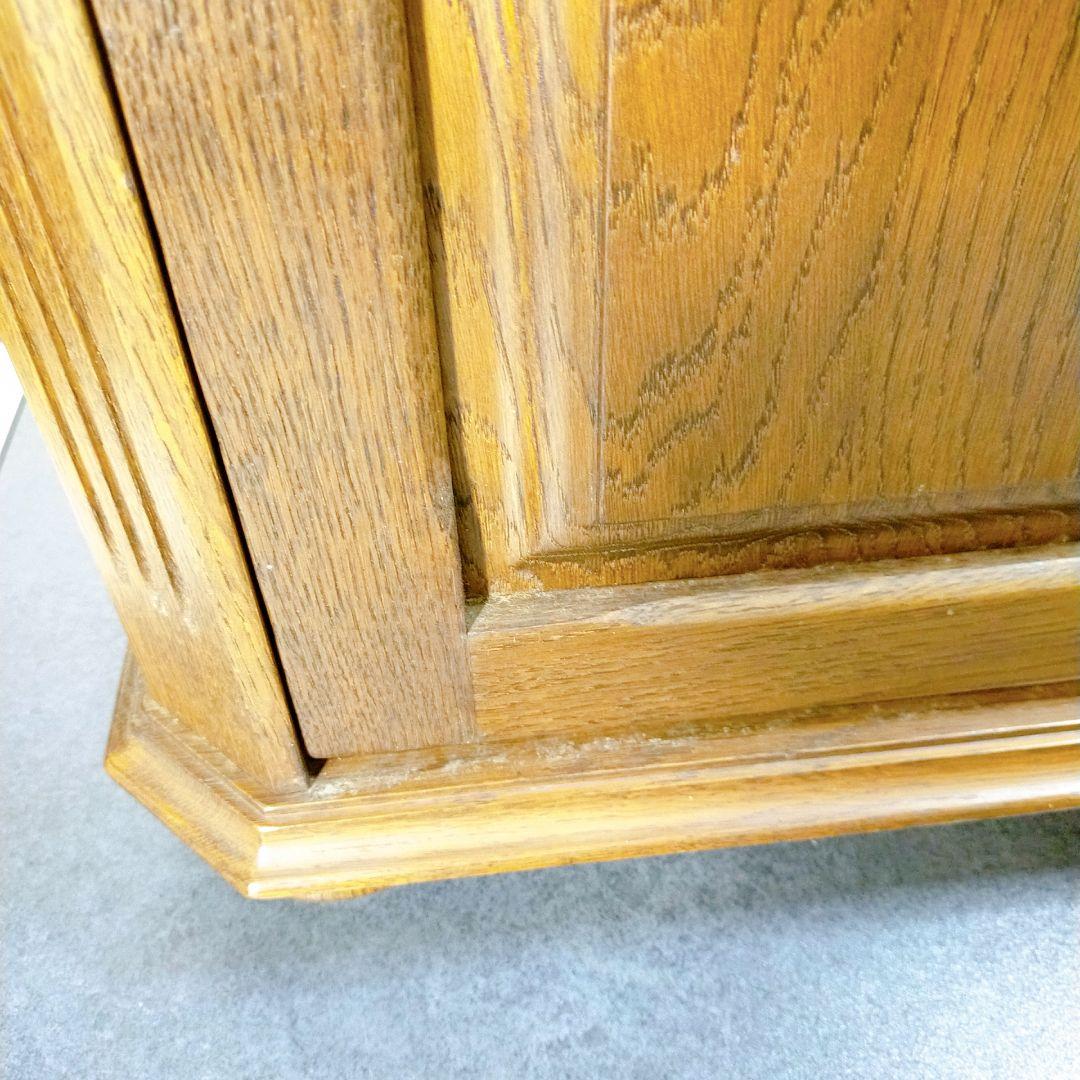 オーク材 ミニキャビネット 棚 コンソール アンティーク ヴィンテージ