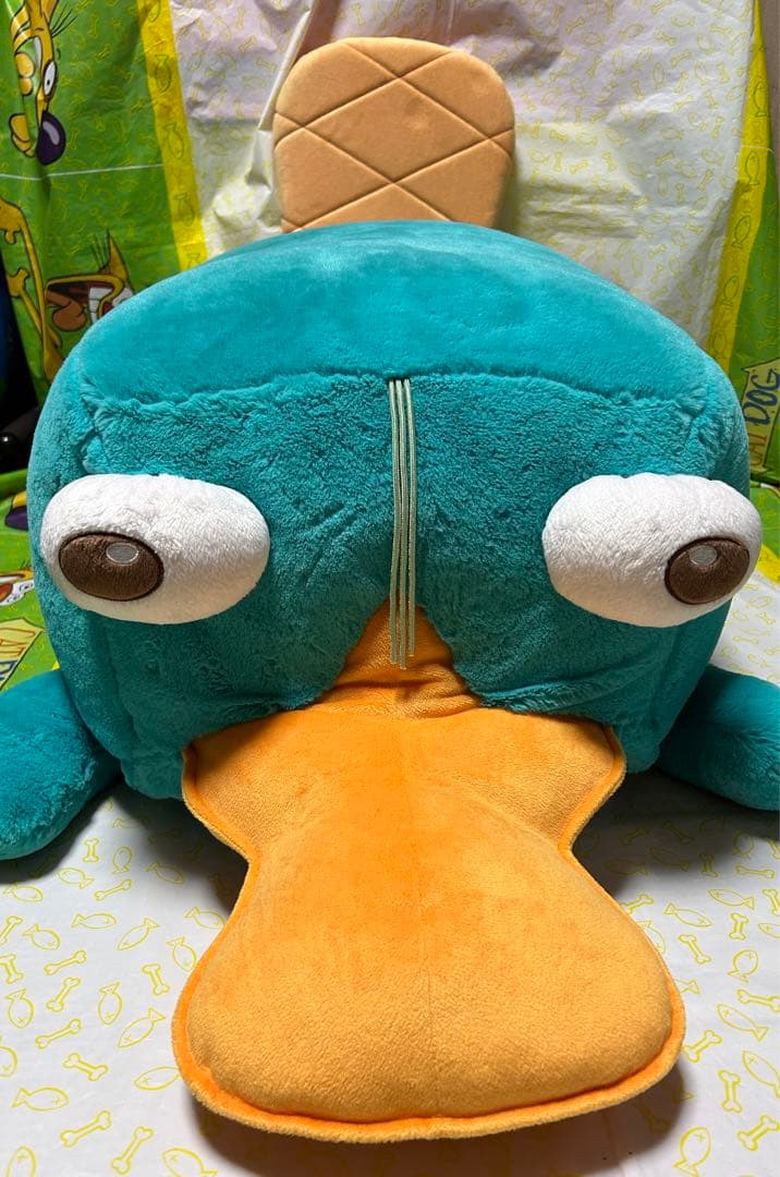 おまけ付き！ カモノハシペリー 特大 クッション スツール