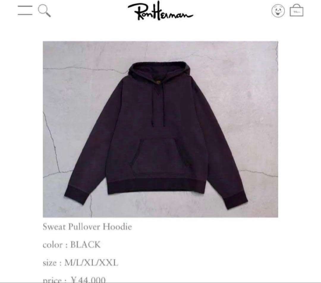 新品　別注RRL×Ron Herman Garment Dyed Hoodie