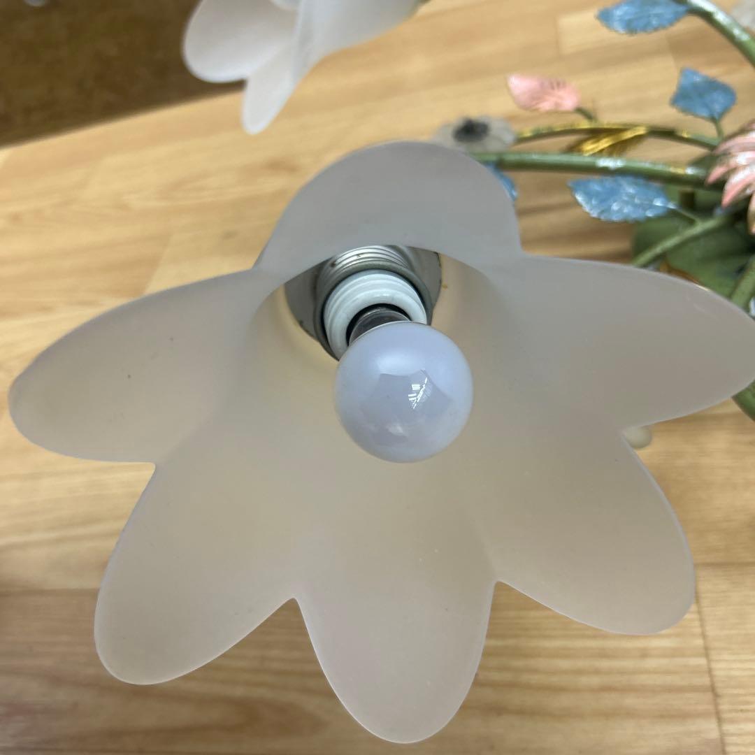 コイズミ　イルムシャンデリア5灯 フラワーガラスシェード