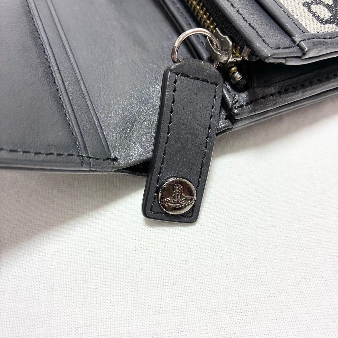 ヴィヴィアンウエストウッド/ARROW ORB JACQUARD 二つ折り財布