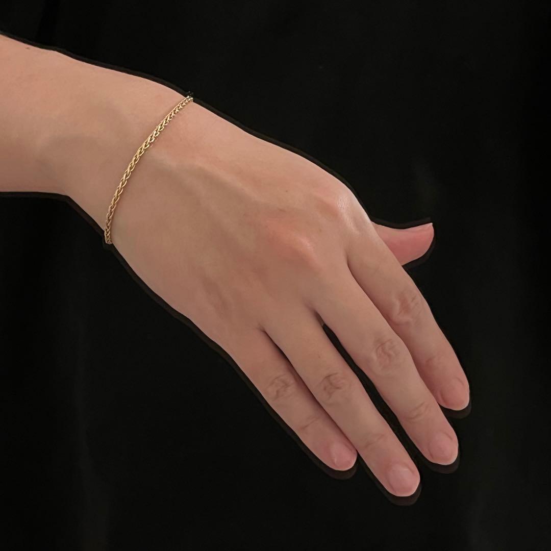 ヴィンテージ ティファニー 18K ゴールド スモール ブレイド ブレスレット