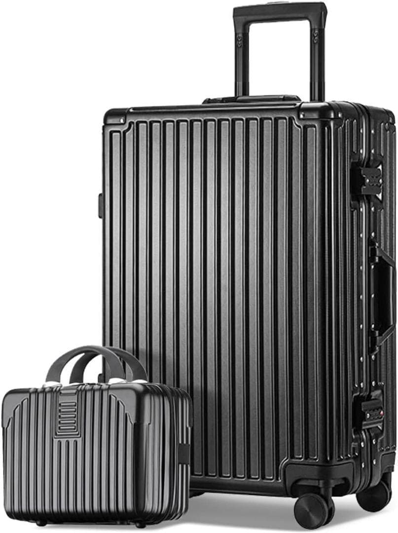 親子セット アルミフレーム スーツケース M キャリーバッグ TSAロック