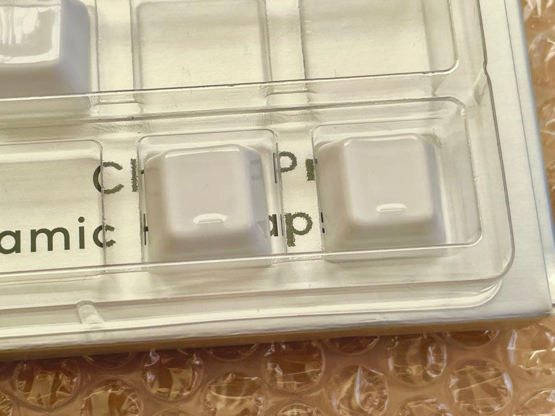 Cerakey キーキャップ v2 無刻印 Aセット ホワイト+ホーミングFJ