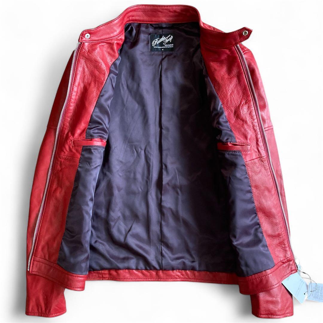 【新品未使用】 Rattle Trap メンズビギ 羊革 シングルライダース M