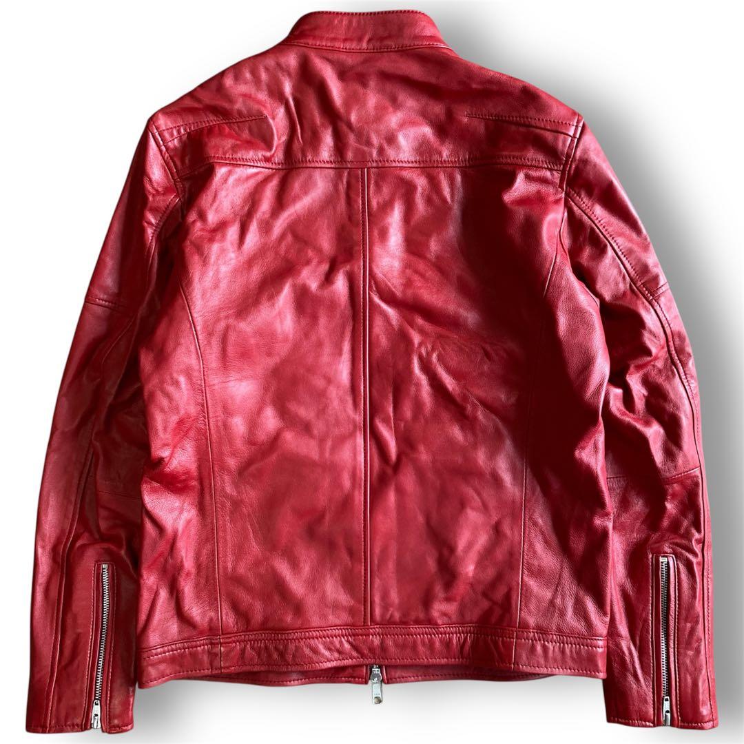 【新品未使用】 Rattle Trap メンズビギ 羊革 シングルライダース M