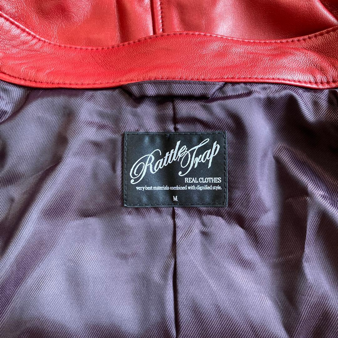 【新品未使用】 Rattle Trap メンズビギ 羊革 シングルライダース M