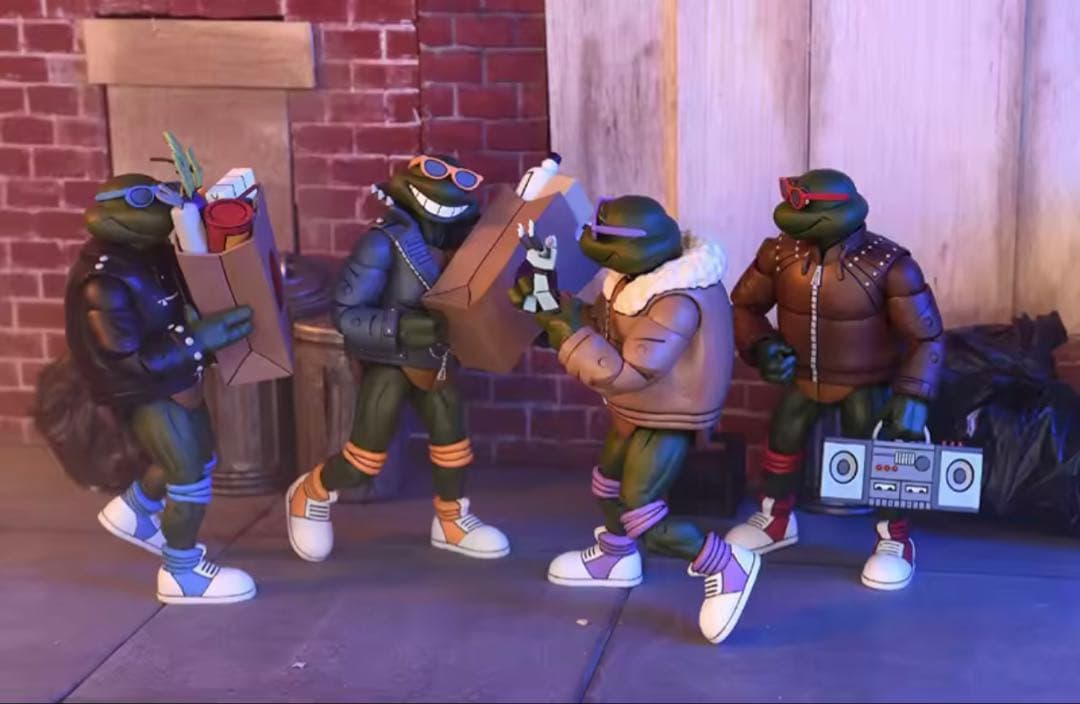 TMNT NECAミュータント・ニンジャ・タートルズ パンクフィギュア4体セット