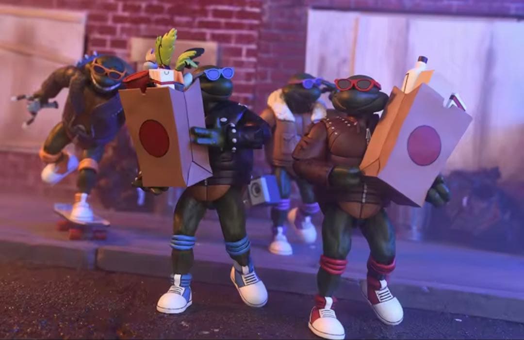 TMNT NECAミュータント・ニンジャ・タートルズ パンクフィギュア4体セット