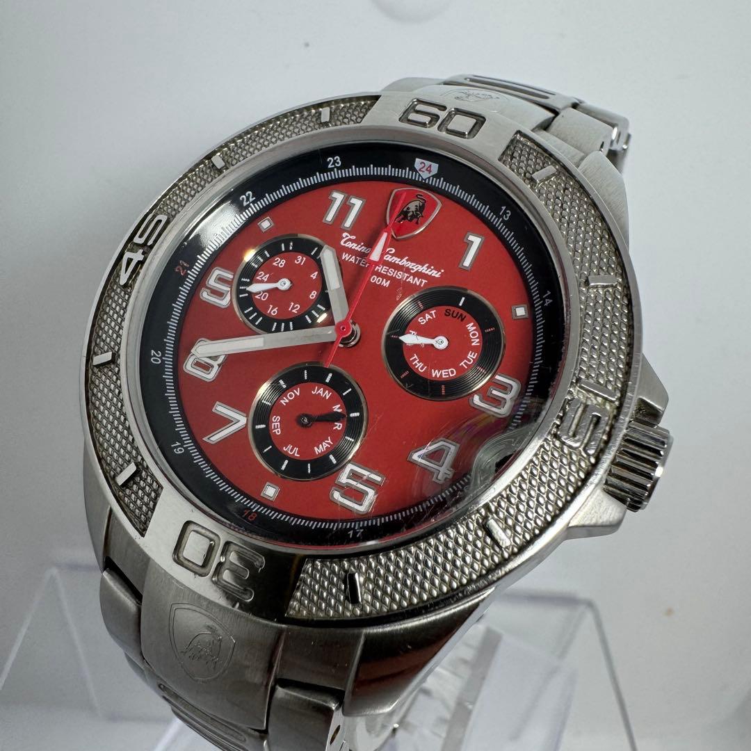 『希少』トニーノ・ランボルギーニ メンズクォーツ腕時計 クロノグラフ