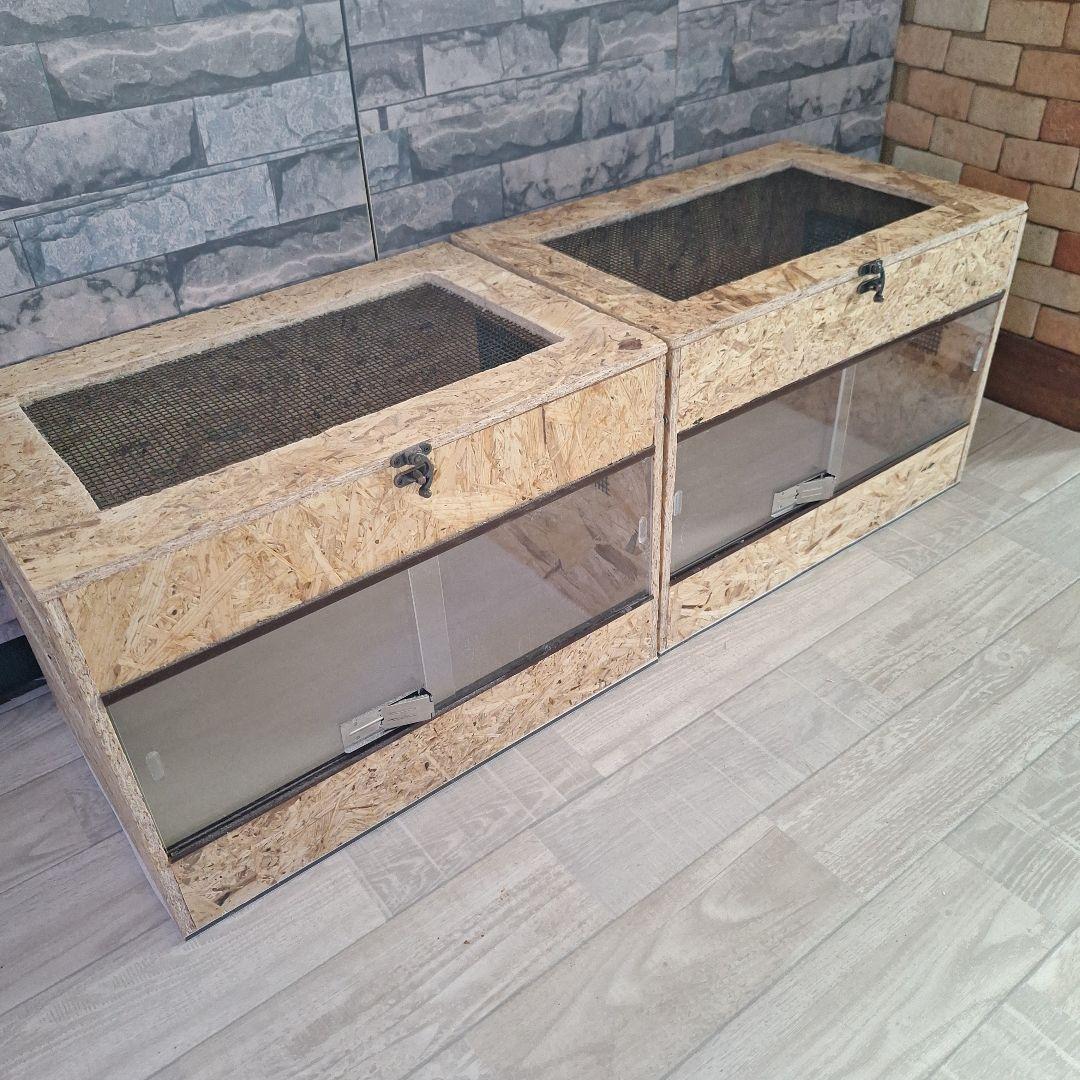 OSB木製ケージ(未使用)2個セット