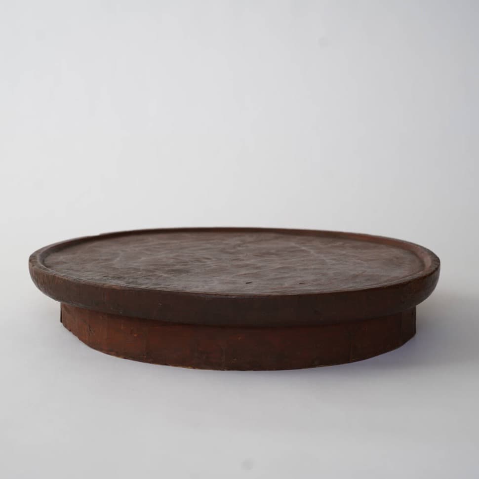 李朝 江原道 ハツリ盆 李氏朝鮮時代後期 / 李朝膳 江原盤 くりぬき盆